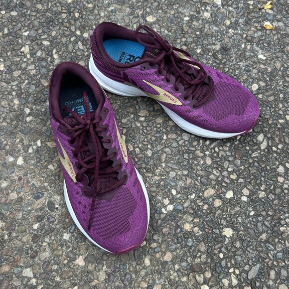 Brooks Launch 6 Purple Breathable Lightweight Running Shoes Size 7.5 - Picture 9 of 9